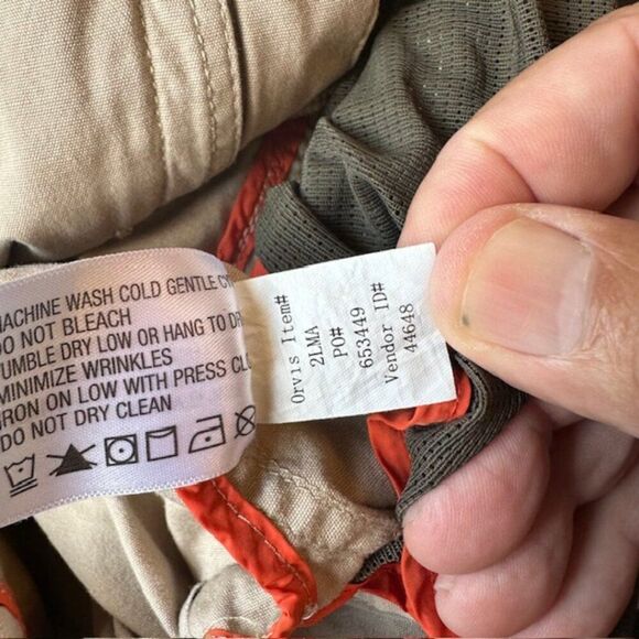 Orvis Khaki Tan XL Utility Hunting/Fishing/Outdoor Adventure Hooded Jacket - Picture 7 of 8